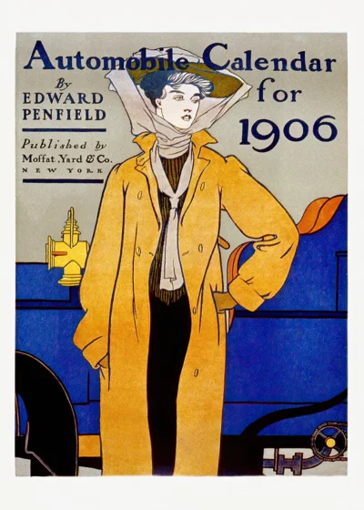 Plakat Automobile calendar for 1906 Plakat Automobile calendar for 1906