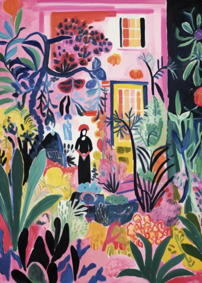 Plakat Kobieta w rajskim ogrodzie