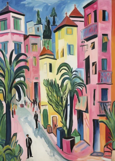 Plakat Ulica i kamieniczki