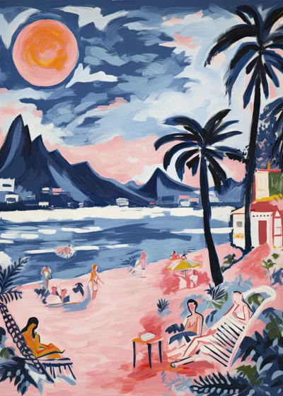 Plakat Zachód słońca