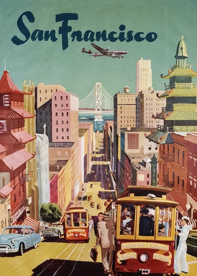 Plakat Vintage San Francisco