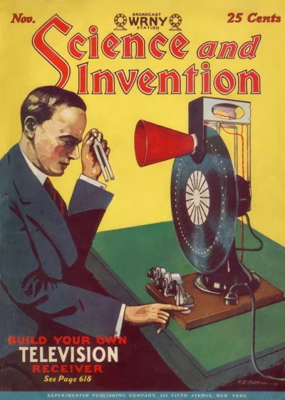 Plakat Vintage Science & Invention Listopad 1928
