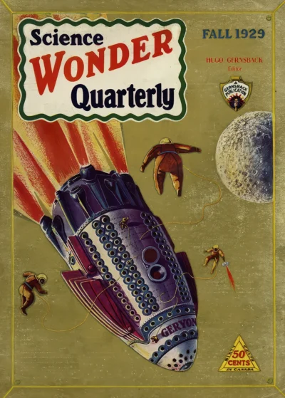 Plakat Rakieta Science Wonder Quarterly (1929)