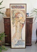 Plakat na płótnie w ramie Gismonda Sarah Bernhardt Alfons Mucha 48x136 cm