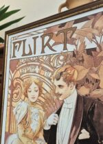 Plakat na płótnie w ramie FLIRT Alfons Mucha 49x103 cm