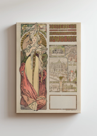 Alfons Mucha Wystawa Światowa Paryż 1900 secesja obraz na płótnie