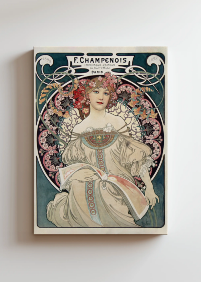 Alfons Mucha F. Champenois Art Nouveau 1898 obraz na płótnie