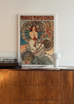 Monaco-Monte-Carlo Alfons Mucha Art Nouveau obraz na płótnie