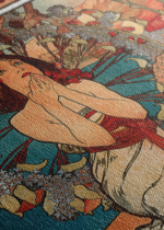 Monaco-Monte-Carlo Alfons Mucha Art Nouveau obraz na płótnie