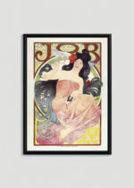 Plakat w ramce: Job Alfons Mucha 1896 secesja Art Nouveau