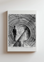 eksperymentalna sekcja Broadway Underground Railway metro Nowy Jork 1872 obraz na płótnie