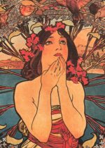 Plakat na płótnie w ramie Monaco Monte Carlo Alfons Mucha 55x75 cm