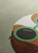pies w okularach vintage ilustracja do pokoju dziecięcego obraz na płótnie