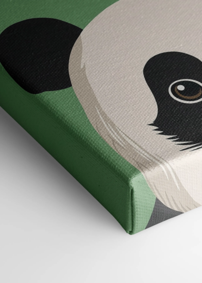 do pokoju dziecięcego panda wielka skandynawski obraz na płótnie