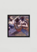 Plakat w drewnianej czarnej ramce: Tancerki 1899 Edgar Degas balerina impresjonizm