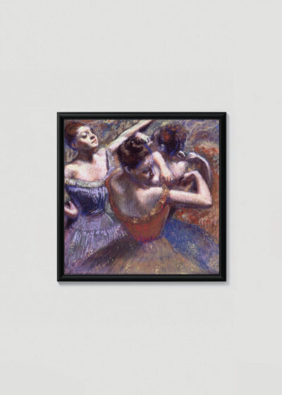Plakat w drewnianej czarnej ramce: Tancerki 1899 Edgar Degas balerina impresjonizm