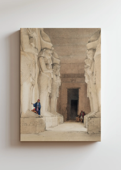 Abu Simbel David Roberts wnętrze świątyni Egipt obraz na płótnie