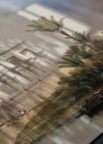 Zbliżenie na detale plakatu: Świątynia Trajana w Philae David Roberts Egipt