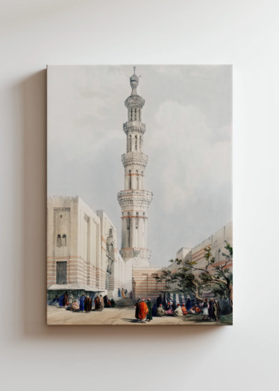 Minaret meczetu w Kairze David Roberts obraz na płótnie
