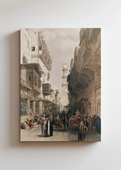 Ulica w Kairze David Roberts orientalizm 1849 obraz na płótnie