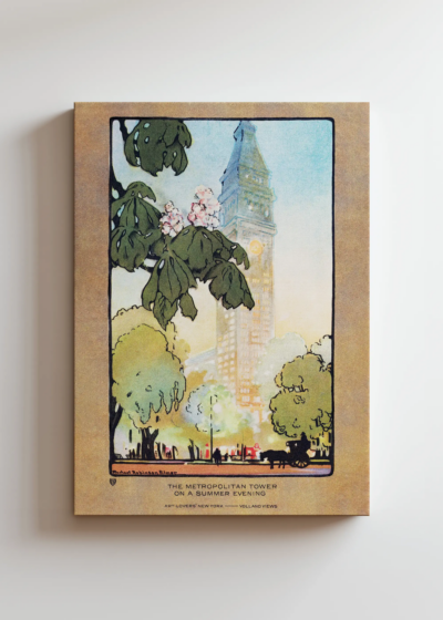 Metropolitan Tower Nowy Jork vintage Elmer obraz na płótnie