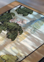 Zbliżenie na detale plakatu: Metropolitan Tower Nowy Jork vintage Elmer