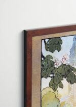 Plakat oprawiony w drewnianą brązową ramkę Vintage Italia: Metropolitan Tower Nowy Jork vintage Elmer