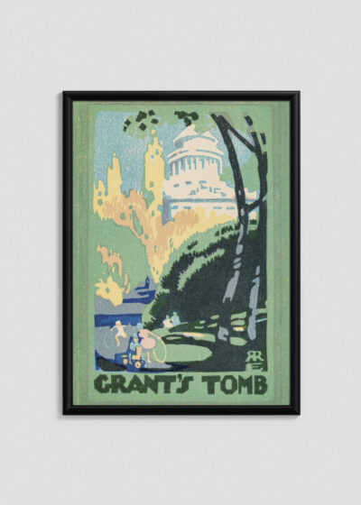 Plakat w drewnianej czarnej ramce: Grant's Tomb Nowy Jork Rachael Robinson Elmer