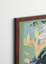 Plakat oprawiony w drewnianą brązową ramkę Vintage Italia: Grant's Tomb Nowy Jork Rachael Robinson Elmer