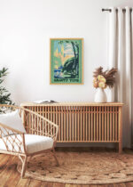 Aranżacja wnętrza, na ścianie wisi plakat w ramce: Grant's Tomb Nowy Jork Rachael Robinson Elmer