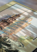 Zbliżenie na detale plakatu: St. Paul's Chapel Nowy Jork Rachael Robinson Elmer