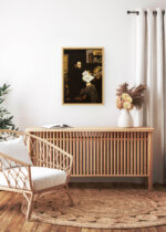 Aranżacja wnętrza, na ścianie wisi plakat w ramce: Portret Émile Zoli Édouard Manet 1868 reprodukcja