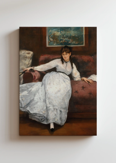 Édouard Manet kobieta w białej sukni klasyczny obraz na płótnie