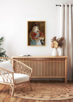 Aranżacja wnętrza, na ścianie wisi plakat w ramce: Édouard Manet Portret Emilie Ambre w roli Carmen 1879