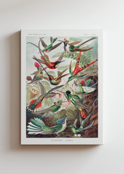 Kolibry Trochilidae–Kolibris - Ernst Haeckel obraz na płótnie