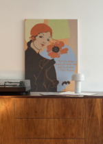 Ethel Reed kobieta z makiem Art Nouveau obraz na płótnie