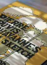 Zbliżenie na detale plakatu: Ethel Reed chryzantemy Art Nouveau L. Prang 1895