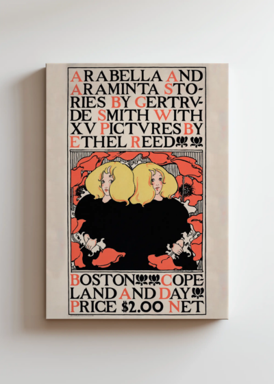 Ethel Reed Arabella and Araminta vintage 1895 obraz na płótnie