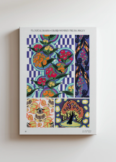 Séguy Floréal motywy floralne art nouveau vintage obraz na płótnie