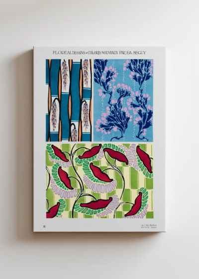Séguy Floréal kwiaty Art Déco vintage botaniczny obraz na płótnie
