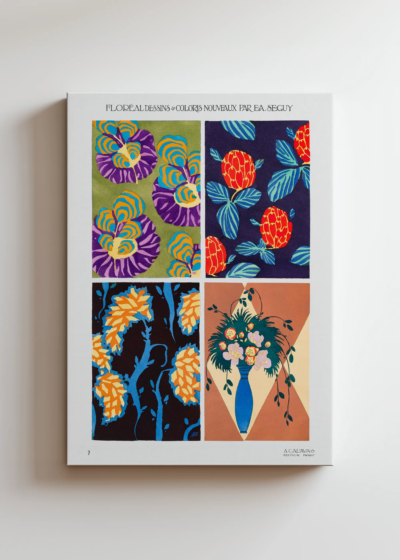 E.A. Séguy kwiaty art déco vintage botaniczny obraz na płótnie