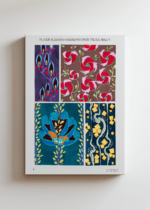 wzory floralne E.A. Séguy Art Déco vintage obraz na płótnie