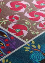 wzory floralne E.A. Séguy Art Déco vintage obraz na płótnie