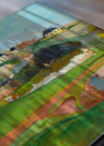 Zbliżenie na detale plakatu: Paysage près de Pont-Aven Paul Gauguin 1888