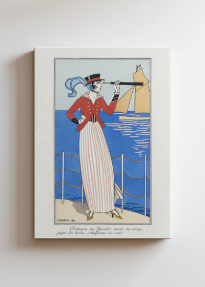 Kostium jachtowy George Barbier 1914 Art Deco obraz na płótnie