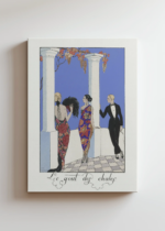 Art Deco George Barbier Le goût des châles 1922 obraz na płótnie