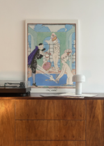 L'eau George Barbier Art Deco kobieta kąpiel obraz na płótnie