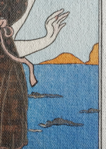 Art Deco kobieta na plaży George Barbier 1913 obraz na płótnie