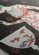 Art Deco kobieta w jedwabnej sukni George Barbier obraz na płótnie