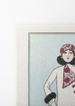 Art Deco George Barbier zimowa elegantka 1913 obraz na płótnie